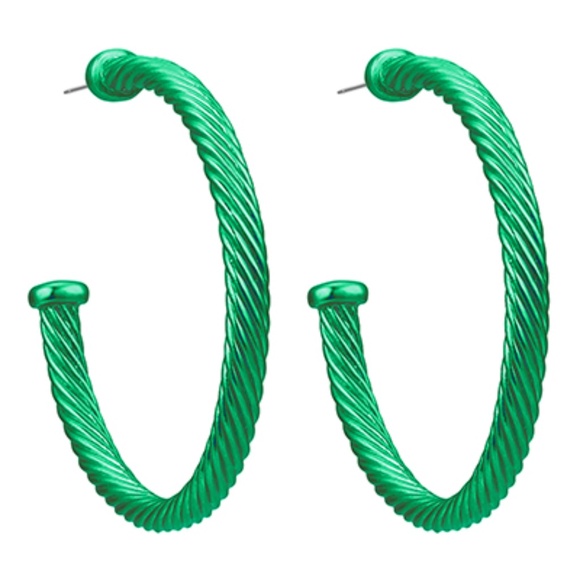 Fleurish Jewelry Jewelry - Color Cable Hoops